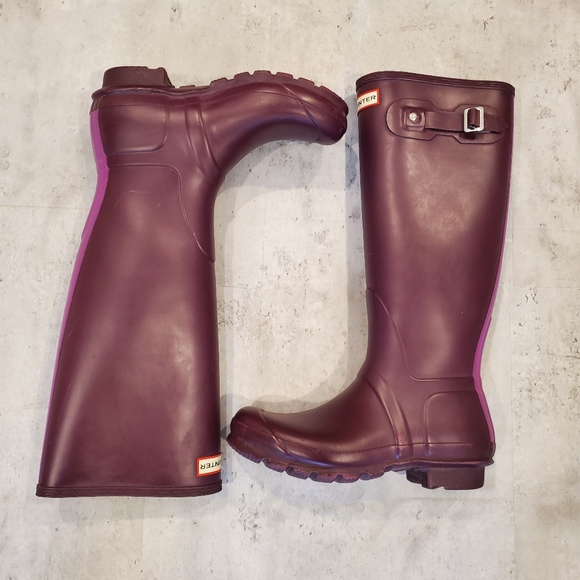 Hunter Shoes - Hunter Tall Rain Boots Women's Size 8